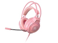 Xtech Hdst Gaming Khione  Pink Wrd Light  3.5mm+USB XTH-564